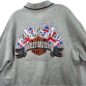 Vintage 90’s Harley Davidson Motorcycles Mens XL LS Henley Shirt London England